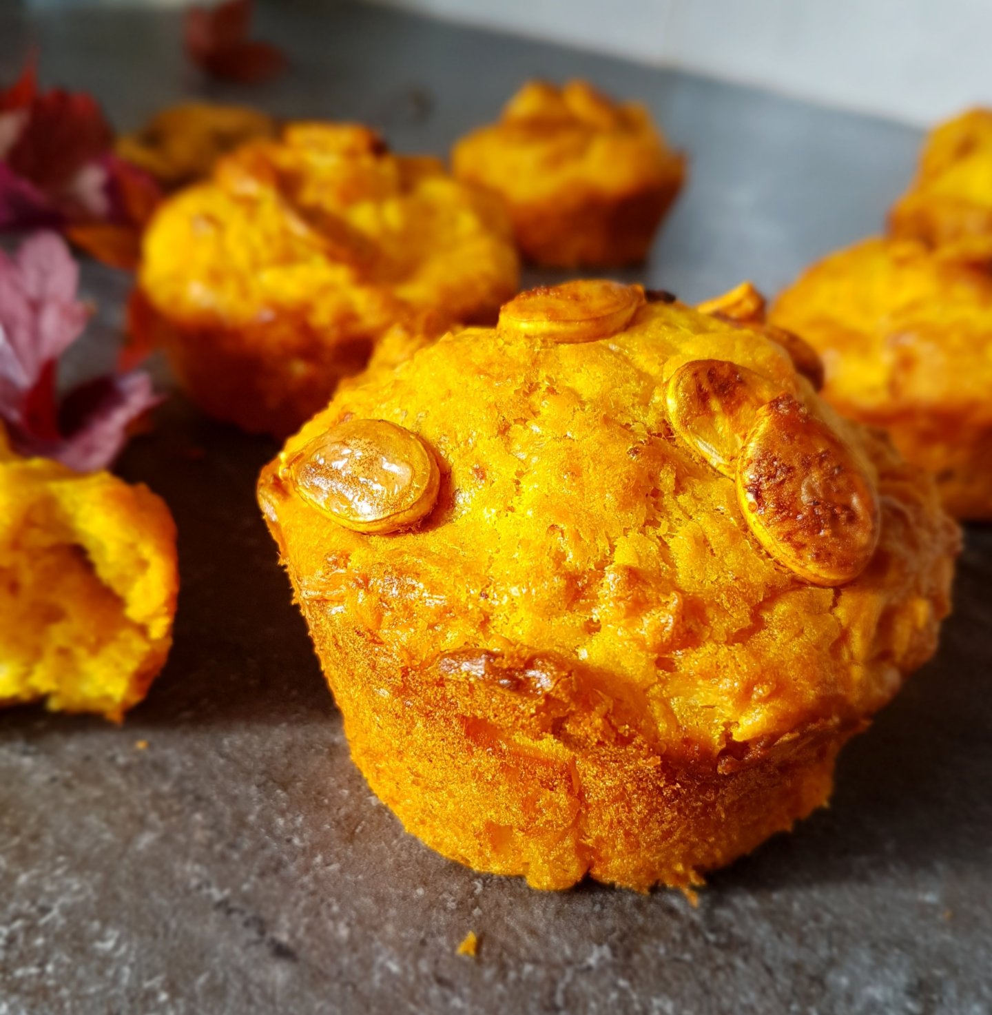 Pumpkin Bacon and Cheese Muffins · Becci & Mark's Recipe Collection